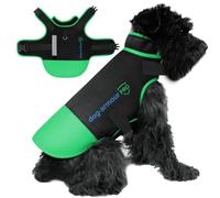 Dog Armour PRO - Reflective Harness Vest for Small Dogs - Choke Free Accessories to Shield Pet from Raptor and Animal Attacks - Adjustable Waterproof Vest (Small, Green)