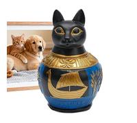 Dog Ash Container - Ancient Themed Memorial Box, Pharaoh's Detailed Sculpture Casket, Religious Figurine | Final Rest Sanctuary, Symbolic Souvenir For H