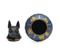 Dog Ash Urn - Egyptian Resin with Spiritual Meaning, Memorial Box for Remembering Pets - For Grief Reminder Loss Desk Home