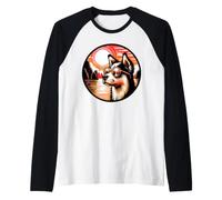 Dog At Ha Long Bay On A Vietnam Vacation Raglan Baseball Tee