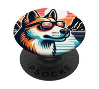 Dog At Loften Archipelago in Norway PopSockets Adhesive PopGrip