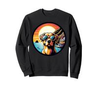 Dog At The Amalfi Coast! Mediterranean Coastline Italy Sweatshirt