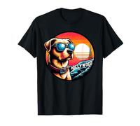 Dog At The Hollywood Sign in California T-Shirt