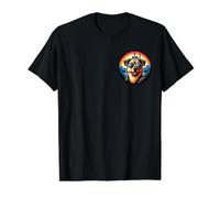 Dog At The Neuschwanstein Castle Value Graphic T-Shirt, Men, Black, S