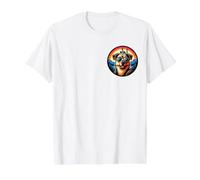 Dog At The Neuschwanstein Castle Value Graphic T-Shirt, Men, White, S
