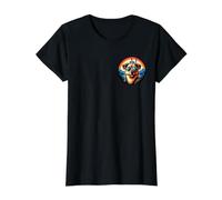 Dog At The Neuschwanstein Castle Value Graphic T-Shirt, Women, Black, L
