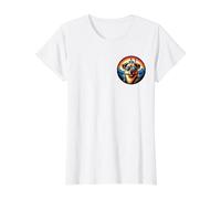 Dog At The Neuschwanstein Castle Value Graphic T-Shirt, Women, White, M