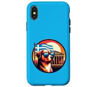 Dog At The Parthenon Ruins In Greece With A Gr lag Case for iPhone X/XS