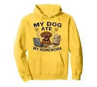 Dog Ate My Homework Funny Golden Retriever Lover Boys Girls Pullover Hoodie