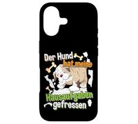 Dog Ate My Homework - Learning German Quote Case for iPhone 17