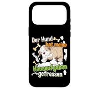 Dog Ate My Homework - Learning German Quote Case for iPhone 17 Pro Max