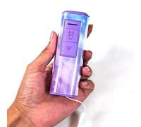 Dog Attack Protection - Ultrasonic Dog Repellent - Portable Anti-Aggression and Anti-Bark Device Effective up to 7 m 2 in 1 - Also Training - with LED Torch - Suitable for All Sizes (Purple)