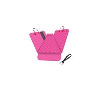 Dog Back Seat Cover for Car SUV and Truck with Mesh Windows, Scratch Resistant and Water Resistant Material, Upgraded Version, Pink (with Dog Leash)