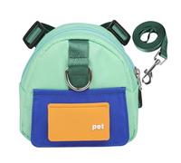 Dog Backpack - 12 x 12 x 5 cm, Treat Pouch, Pet Harness | Poop Bag Dispenser, Dog Saddle Backpack Harness, Dog Clothes, Multicolored, Se référer à la description, Refer to description