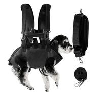 Dog Backpack Carrier Adjustable Bag with 1.5m Traction Rope