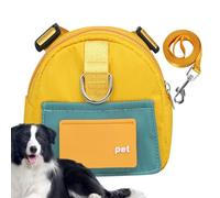 Dog Backpack Carrier - Saddle Bag Treat Pouch, DoGg SaddlLe Bags Comfortable Harness For Dogs | Portable Travel Accessory For Running Hiking Camping Outdoor Adventures Active Pets | Polyester