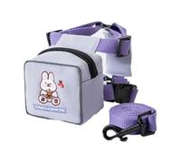 Dog Backpack Harness, Cartoon Pet Hiking Vest with, Colorful Cat Pack, Bear Rabbit Dinosaur Pattern, for Puppies, Small Medium Dogs, Cats, Outdoor Travel, Walking, Training, Daily Adventure