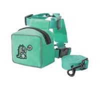 Dog Backpack Harness, Dog Saddlebag | Cartoon Dog Backpack with Leash for Dogs Cat Puck Vest Cute Bear Rabbit Dinosaur Animal Pattern Adjustable Harness Pet Backpack Teddy Bear Leash Cat Dog Leash Dog