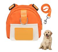 Dog Backpack Harness,Pet Travel Pack with Adjustable Straps and 1.5m nylon leash & D-Ring for Small Medium Dogs Outdoor Traveling Camping,Training, Walking