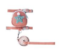 Dog Backpack Harness with Lead, Beautiful Pet Backpack with Five-Pointed Star, Decorative Vest Backpack for Dogs for Daily Walks, Hiking, Training, Hunting, Outdoor Adventures