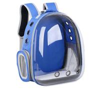 Dog Backpack, Pet Bubble Backpack for Small Cats Puppies Dogs Bunny Airline-Approved Ventilate Transparent Capsule Backpack for Travel Hiking and Outdoor Use Cat Backpack Carriers Bag (Blue)