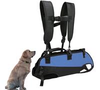 Dog Bag for Small and Medium Dogs Emergency Backpack Dog Carrier Bag for Disabled Joint Injuries Elderly Dogs Up and Down Stairs Cars Dog Sling (Blue, M)