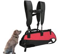 Dog Bag for Small and Medium Dogs Emergency Backpack Dog Carrier Bag for Disabled Joint Injuries Elderly Dogs Up and Down Stairs Cars Dog Sling (Red, M)