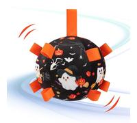 Dog Ball Halloween Theme Football Chew Interactive Large Bell | Dog Toy Balls Puppy Exercise Indoor Outdoor Report Small