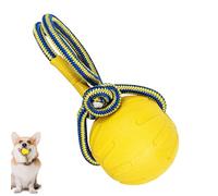 Dog Ball - Indestructible Puppy Chew Training Ball | Interactive Teething Toy with Handle, Durable Toy to Stimulate Teether, Knots for Boredom Relief, Chew Toy