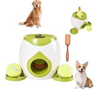 Dog Ball Launcher, Automatic Dog Feeder Pet Ball Indoor Thrower Machine, Automatic Ball Launcher With 2 Tennis,Dog Ball Thrower Launcher,Outdoor Dog Ball Toss Dispenser Enrichment Toys