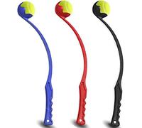 Dog ball Launcher Dogs Chase Fetch Game Toys for Large Medium Small Dogs Throw Tennis Ball Portable Hands-Free Ball Thrower Pick Up & Throwing Play Toy Puppy Exercise Training 1PC Random Color 48 Cm