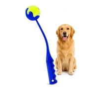 Dog Ball Launcher Tennis Ball Launcher Ball Thrower Stick Interactive Pet Outdoor Training Toy Blue Interactive Fetch Throwing Tool Puppy Exercise High Bounce Hands Free Pickup Throw For All Dogs(1pc)