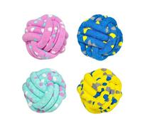 Dog Ball - Lightweight Activity Accessories for Puppies and Pets, Pack of 4 - Interactive Dog Toy, for Training, Exercise, Mental Stimulation, Indoor Game, By The Pool, In Water And When Travelling