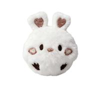 Dog Ball Toy - Bunny Shape Plush Chew Ball, Squeaky Interactive Puppy Game | Soft Durable Fabric Bouncing Design, Ideal For Small Dogs Teething Puppies Indoor Outdoor Play