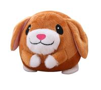 Dog Ball Toy - Interactive Dog Ball | Jumping Bunny Plush Toy | Pet Bouncing Balls Washable Cartoon Rabbit Sound Electronic Toys for Dogs