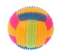 Dog Ball Toy With Colorful LED Lights Pet Interactive Toys Fun Squeaky Toys For Dog Outdoor Indoor Training Playing Pet Activity Play Interactive Stick Crinkle Bouncer Plush Feather StringToy Catcher