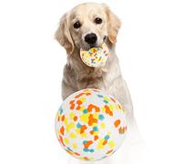Dog Ball Toys,Indestructible Dog Toys Balls,High Bounce Rubber Dog Balls,Durable Solid Interactive Ball,Resistant Teeth Training Doggy Bauble,for Small Medium Large Dogs Puppy Water Jumping Fetch Play