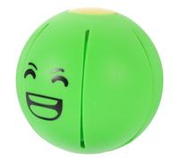 Dog Ball with Interactive Bite Resistant Training Plastic Light Green | Ball Shaped, Press to Saucer Style, for Pet Training and Growing-up, Light Green Plastic