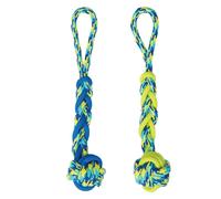 Dog ball with rope Zeus K9 TPR Tug