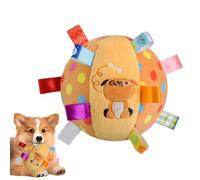 Dog Ball With Straps - PP Fabric Cotton 16 X 16 X 16cm | Squeaky Plush Interactive Chewer | Puppy Chew Toys |Interactive Puppy Toys For Travel Reduce Boredom Beach Pool Park Yard Home Garden Indoor O