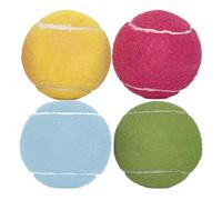 Dog Balls For Aggressive Chewers - Squeaky Toys Dog Balls Teething Toy | Squeaky Ball Tennis Balls | 4X Fetch Ball Puppy Chew Toys | Interactive Toys For Aggressive Chewers