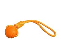 Dog Balls - Interactive Puppy Chewing Toys, Large Breed Training Supplies, Textured Rubber Fetch Ball with Teeth Cleaning Bouncing Design Engaging Play Tool Sturdy Balls for Resilient Pets, Orange