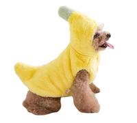 Dog Banana Costume, Cute Warm Small Puppies Winter Dress Up Clothing Festival Halloween Outfit Clothes (L)