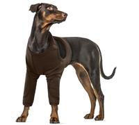 Dog Bandages for Legs, Dog Elbow Protector Joint Protection Wounds Prevent Licking Bite Being Wet and Infected Elbow Protector for Calluses(Brown, 2XL)