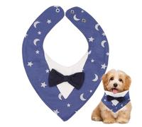 Dog Bandana - 11 inch Accessory | Bandana Fabric - Banđana Wedding Puppy Costume Adjustable Comfortable Navy Blue Purple Grey for Formal Daily Occasions