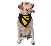 Dog Bandana 1St Cavalry Division Patch Pet Kerchief Spring Durable Cat Scarf, For Grooming, Daily, Birthday, 70x30cm