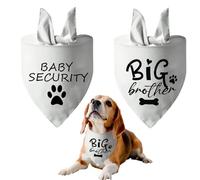 Dog Bandana, 2 PCS Big Brother Dog Bandana, Clothing & Accessories for Dogs, 42x42x62cm, for Pet Parties and Pregnancy Announcements