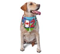 Dog Bandana 2026 American Canada Mexico Flag Soccer World Breathable Triangle Pet Bib Durable Pet Scarves For Pets Cats Dogs