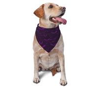 Dog Bandana Bats Purple Cool Triangle Bib Dog Handkerchief Cute Dog Accessories Dog Bandanas