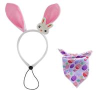 Dog Bandana Bib - Easter Dog Bandana, Adjustable Dog Scarf | Adjustable Dog Bandana, Festive Centerpiece, Easy to Put on and Take off, Dog Accessories by P